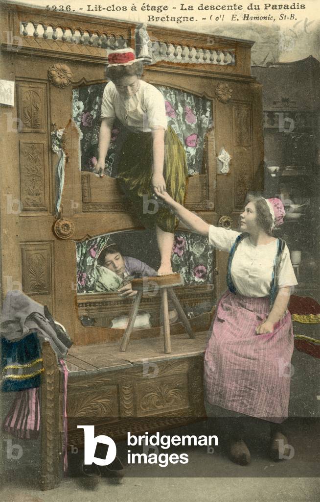 Bed in Brittany (colour photo)