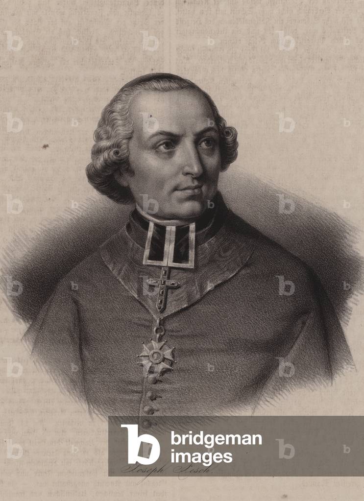 Cardinal Joseph Fesch, French diplomat and Prince of France (engraving)