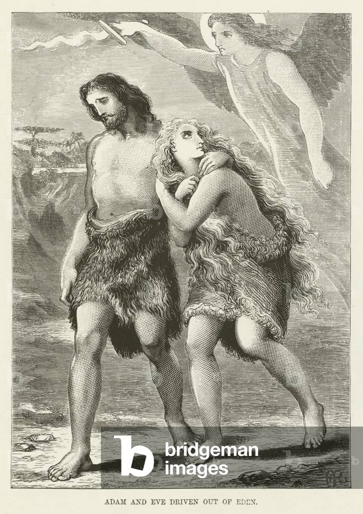 Adam and Eve driven out of Eden (engraving)