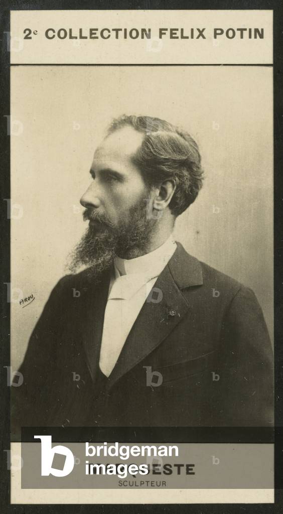 Laurent-Honore Marqueste, Sculpteur, 1848 (b/w photo)