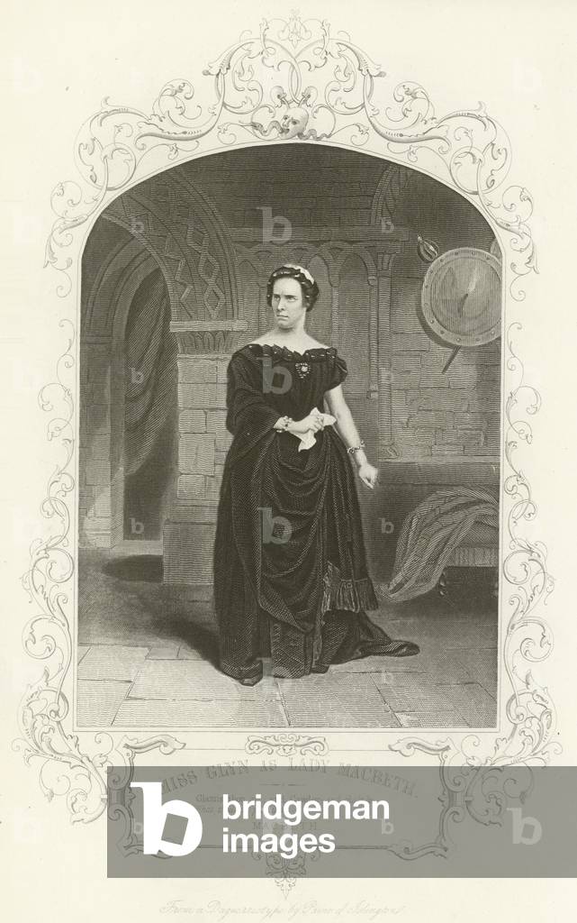 Miss Glynn as Lady Macbeth (engraving)