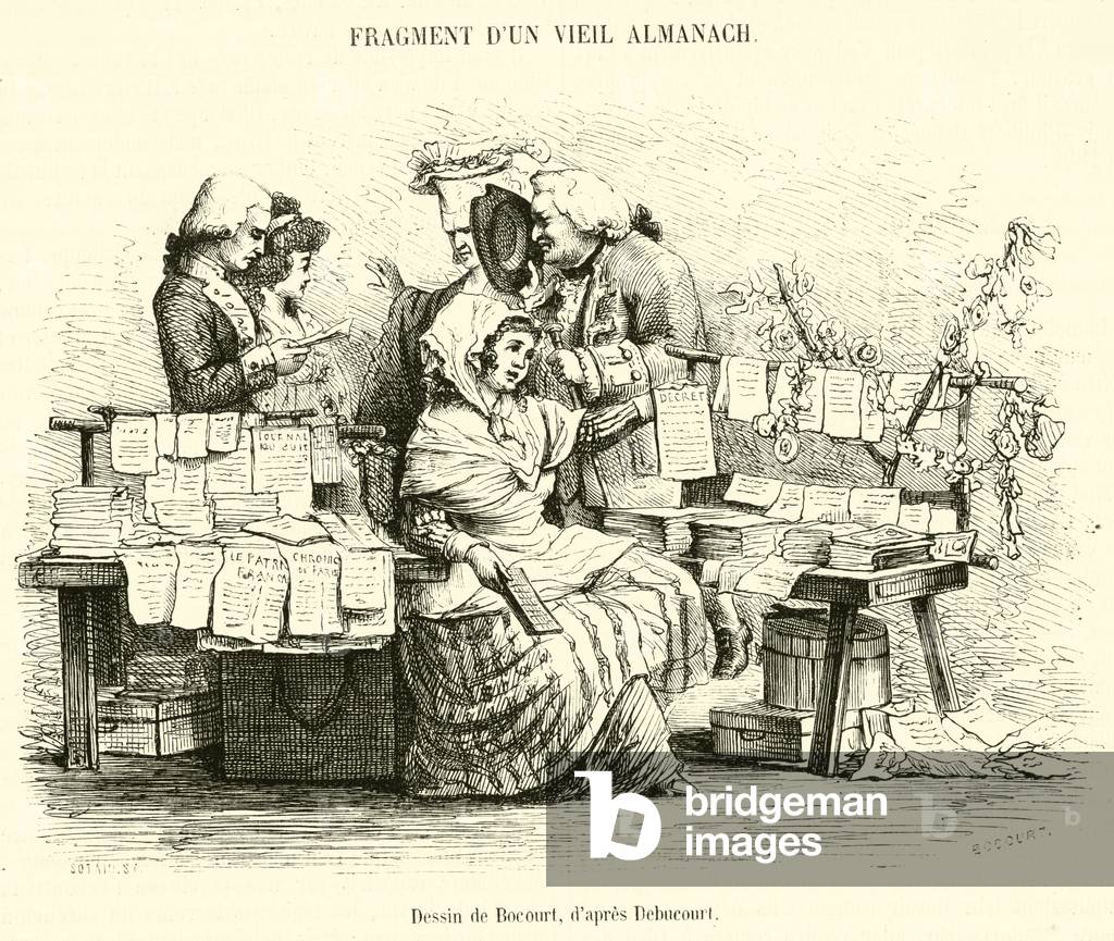 Fragment d'un Vieil Almanach (engraving)