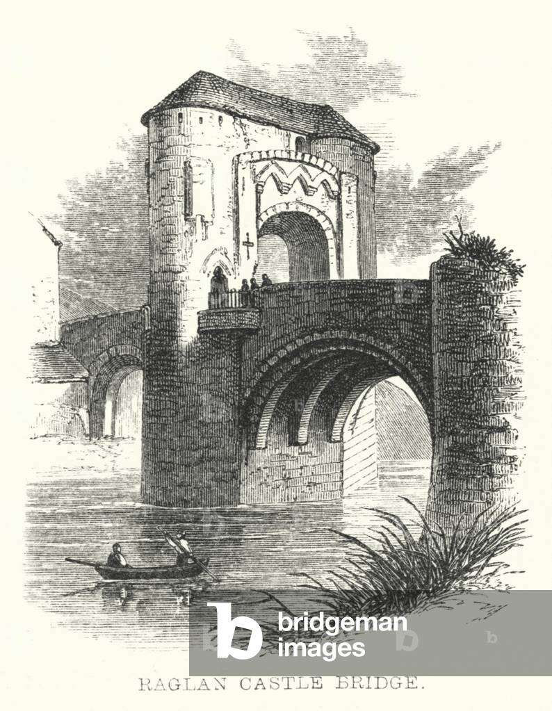 Raglan Castle Bridge (engraving)