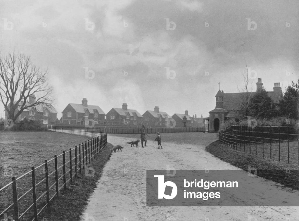 The Prince of Wales's Model Village at Sandringham (b/w photo)