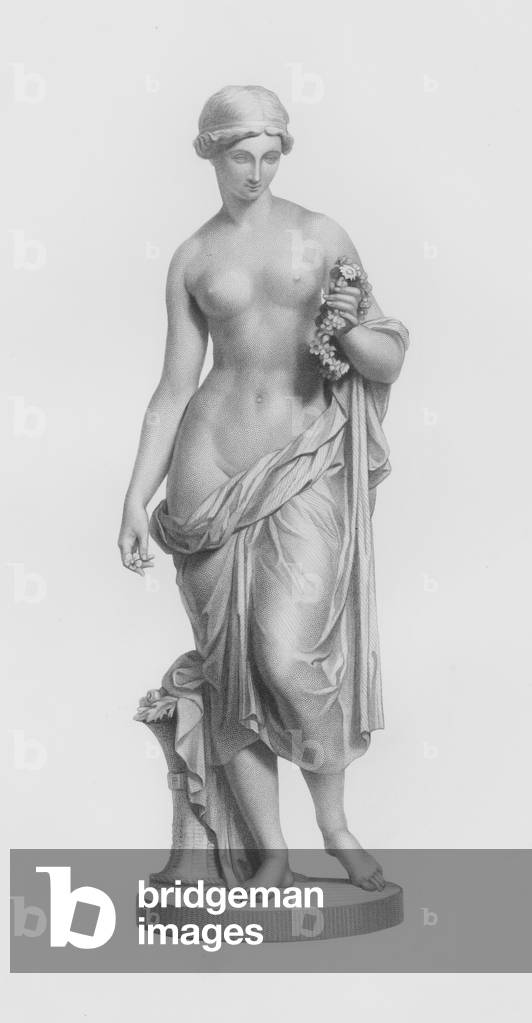 Flora, engraved by J H Baker from the statue by R J Wyatt (engraving)
