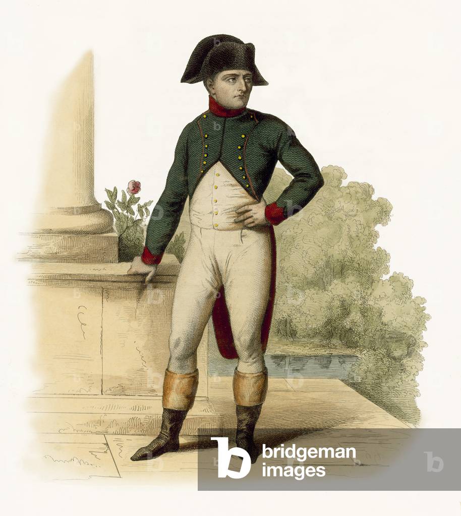 Napoleon Bonaparte (coloured engraving)