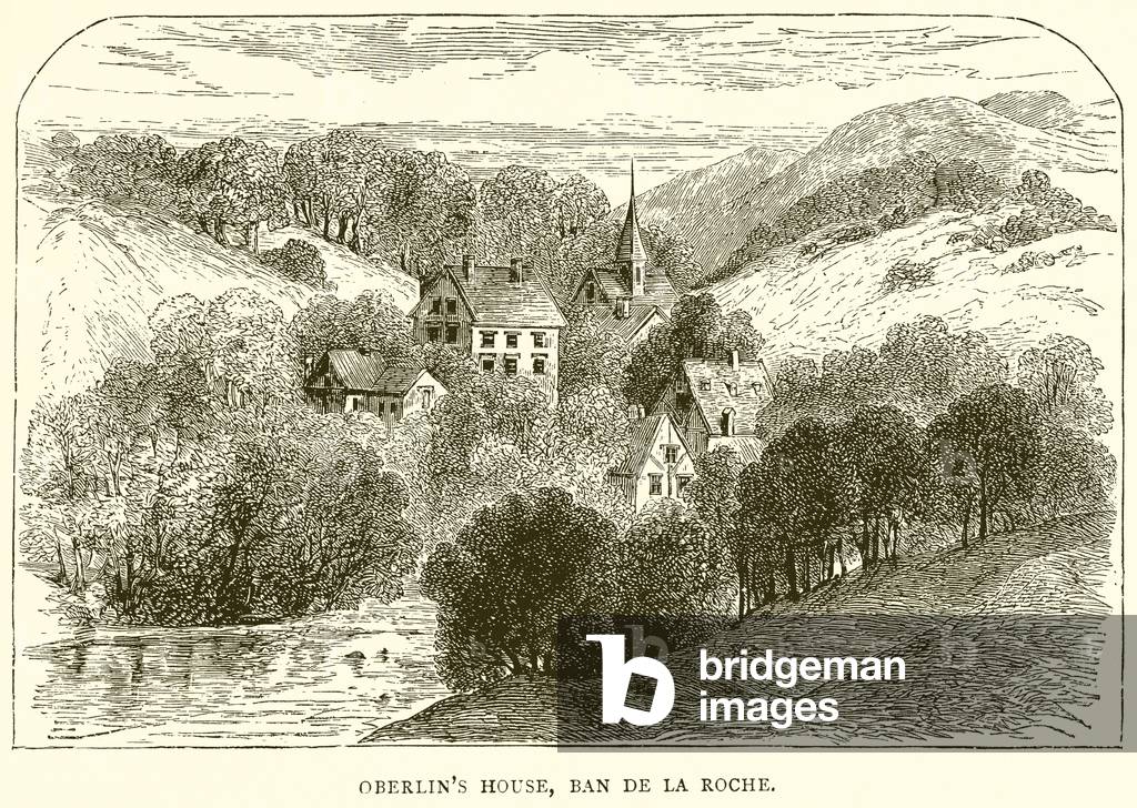 Oberlin's House, Ban de la Roche (engraving)