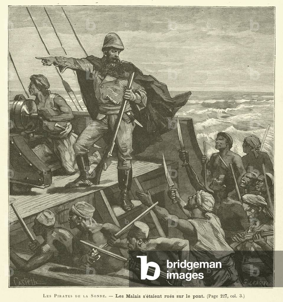 Les Pirates De La Sonde (engraving)