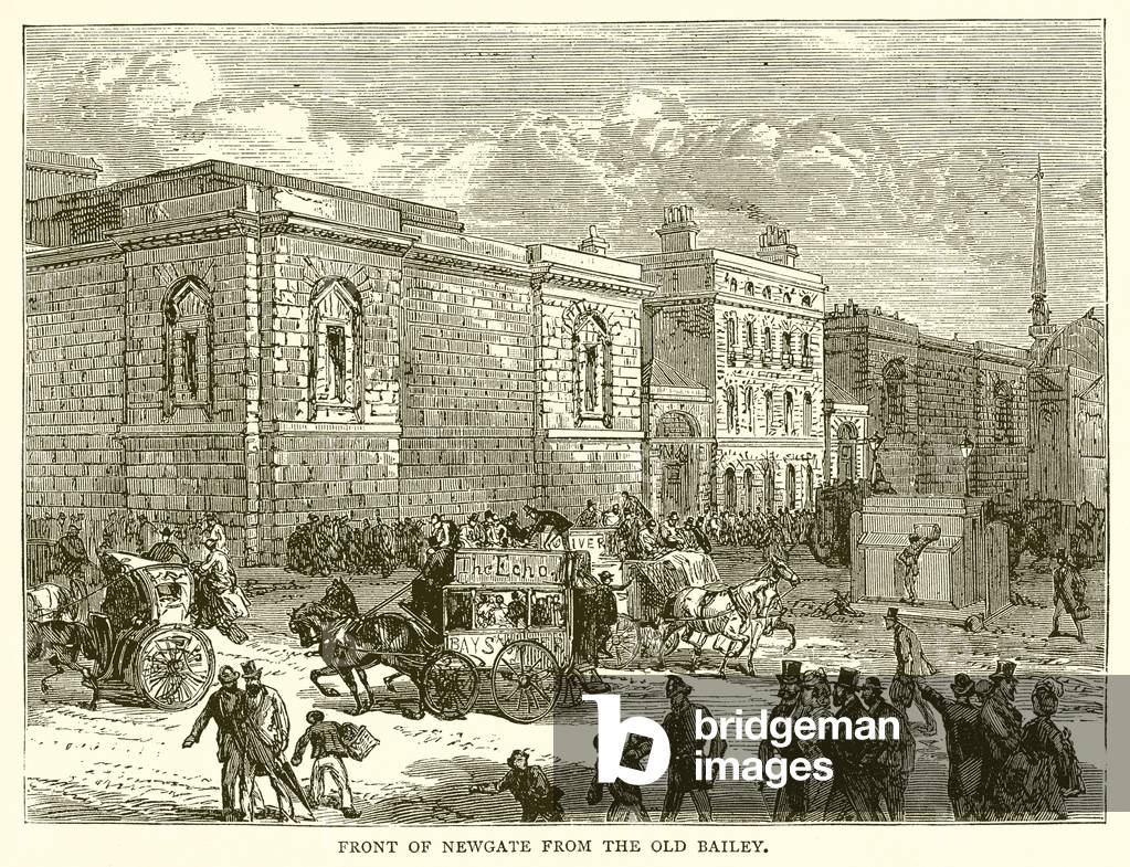 Front of Newgate from the Old Bailey (engraving)