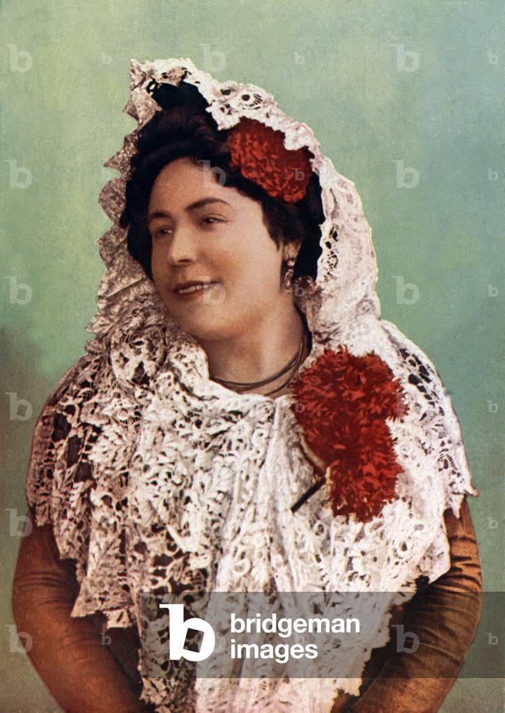 Andalusian woman (colour photo)