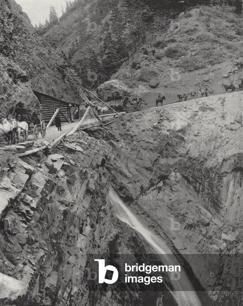Tollgate Ouray and Silverston Tollroad (b/w photo)