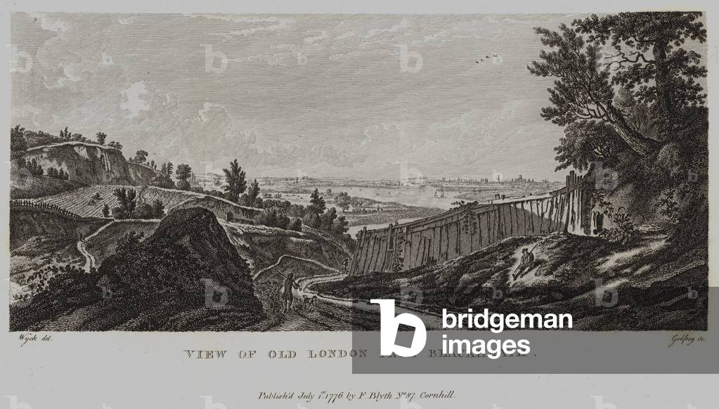 View of Old London from Blackheath (engraving)