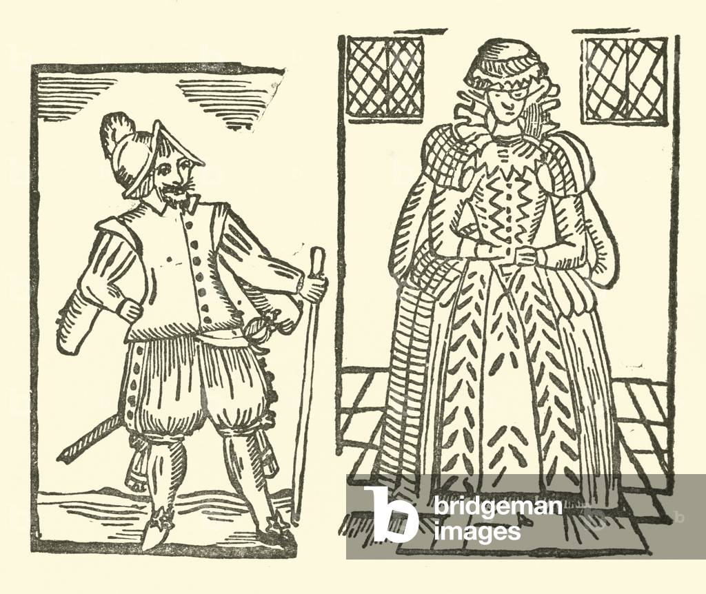 Illustration for The Roxburghe Ballads (woodcut)