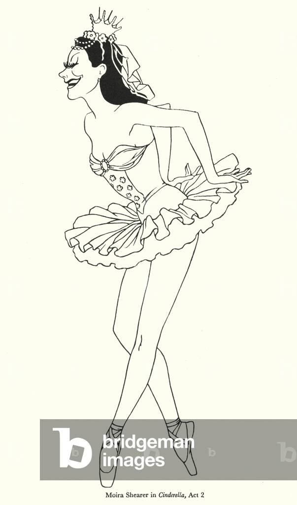 Moira Shearer in Cinderella, Act 2 (litho)