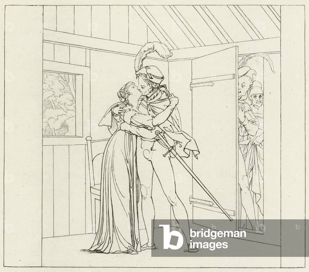 Illustration for Goethe's Faust (engraving)