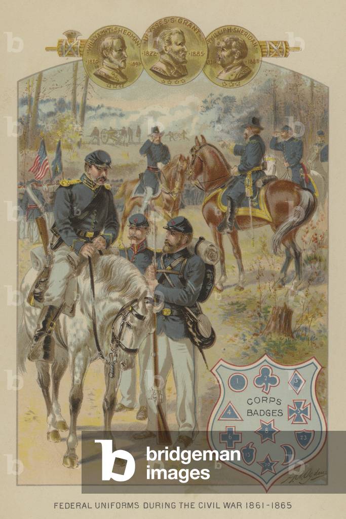 Federal uniforms of the American Civil War, 1861-1865 (chromolitho)