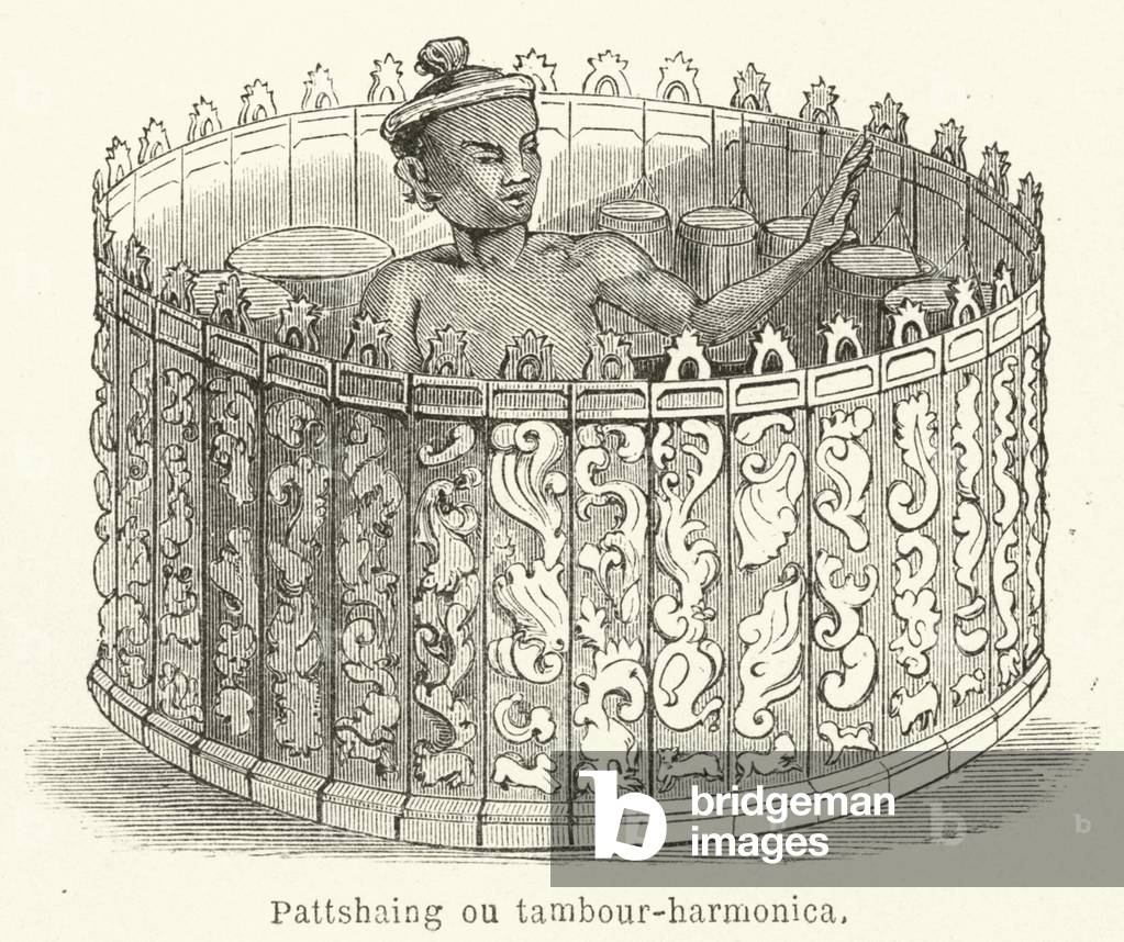 Pattshaing ou tambour-harmonica (engraving)