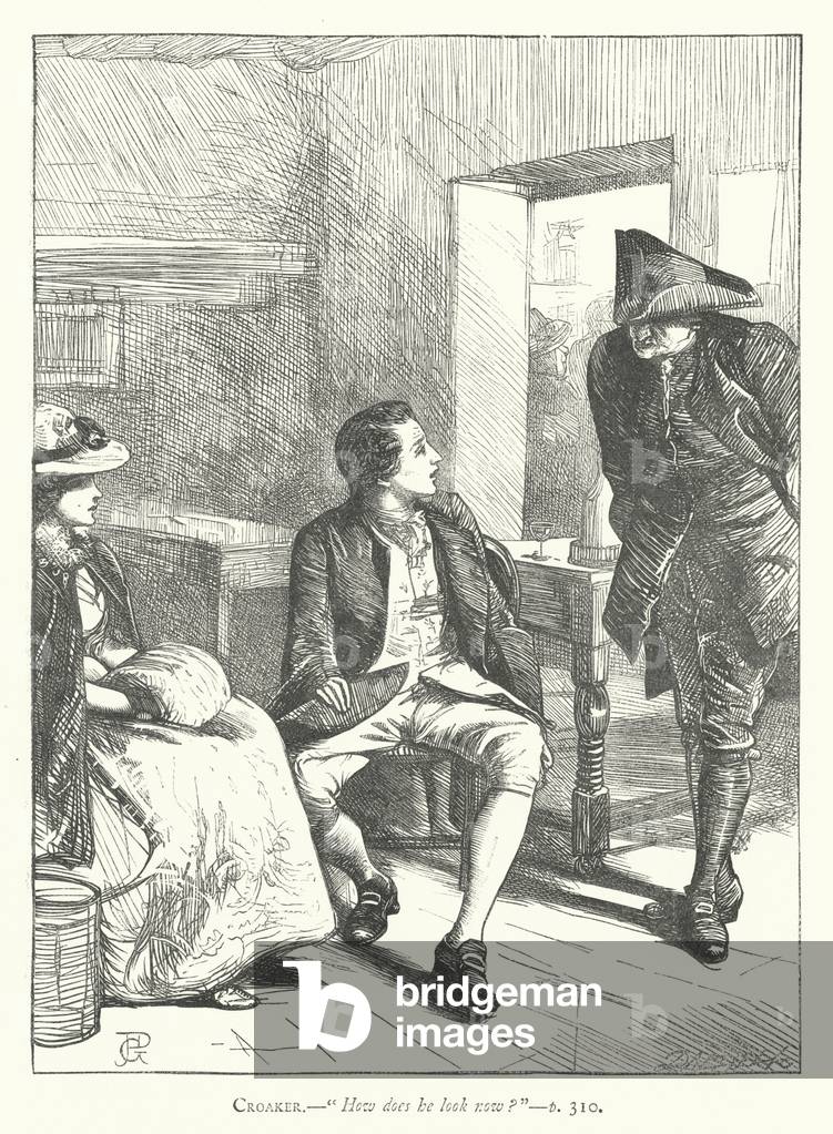Illustration for The Good-Natured Man (engraving)
