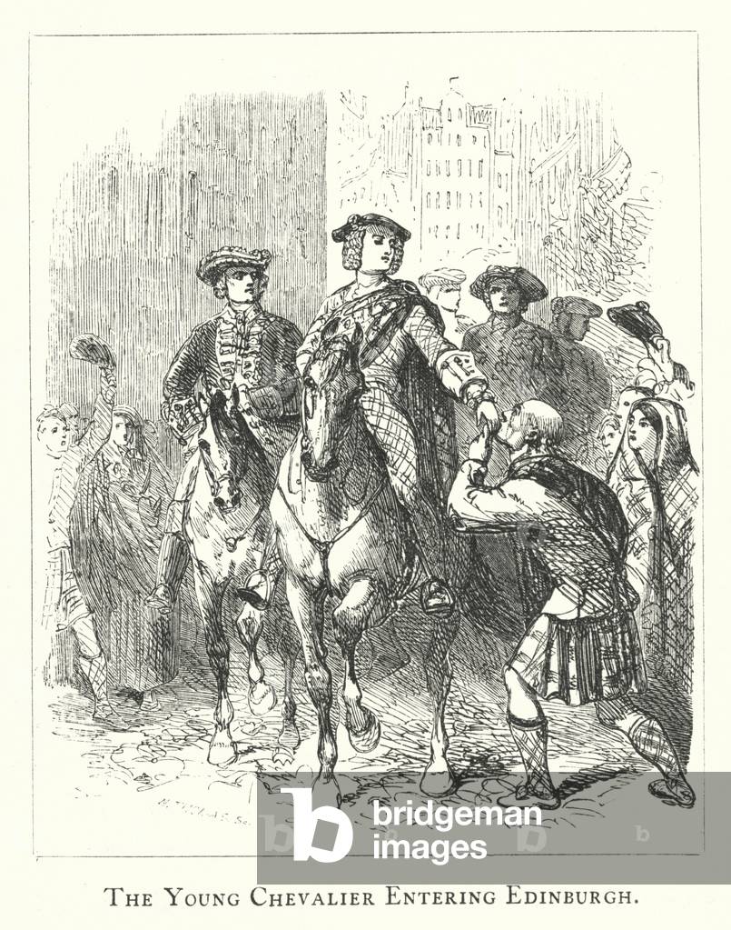 The Young Chevalier entering Edinburgh (engraving)