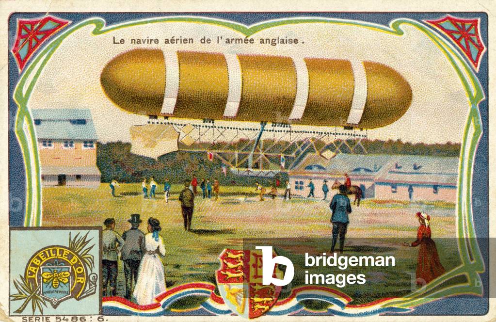 The aerial ship of the English army (chromolitho)