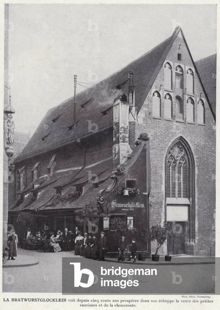 La Bratwurstglocklein (b/w photo)