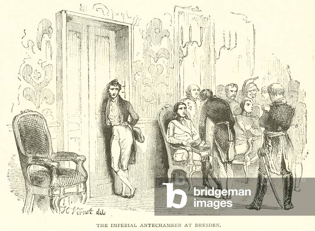 The Imperial antechamber at dresden (engraving)