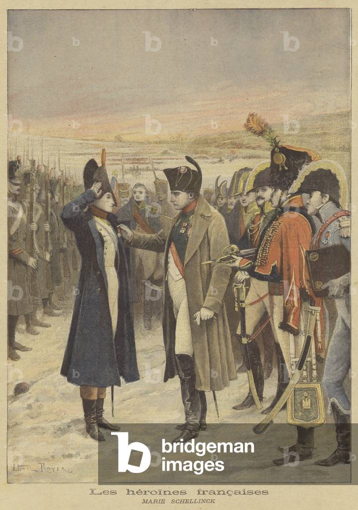 French heroines: Marie Schellinck (colour litho)