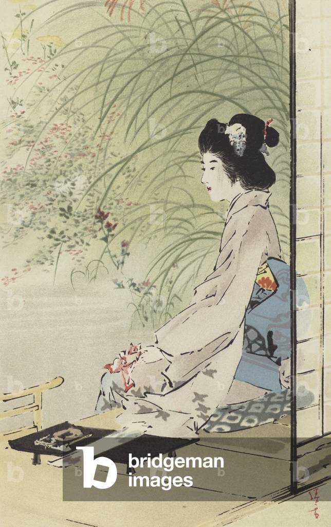 A charming Autumn Day (chromolitho)