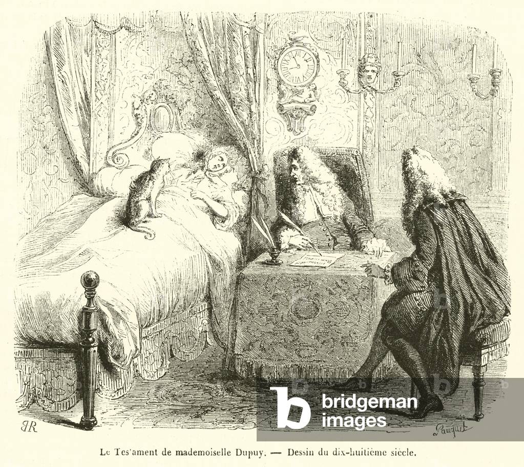 Le Testament de mademoiselle Dupuy (engraving)