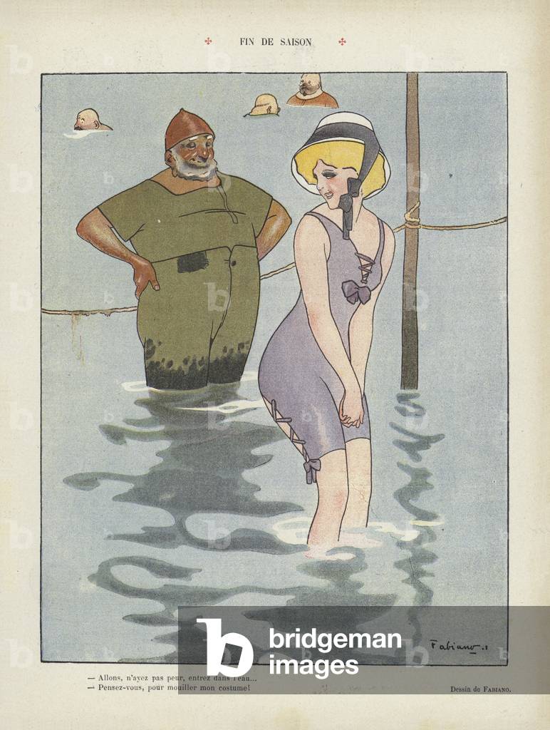 Illustration for Le Rire (colour litho)