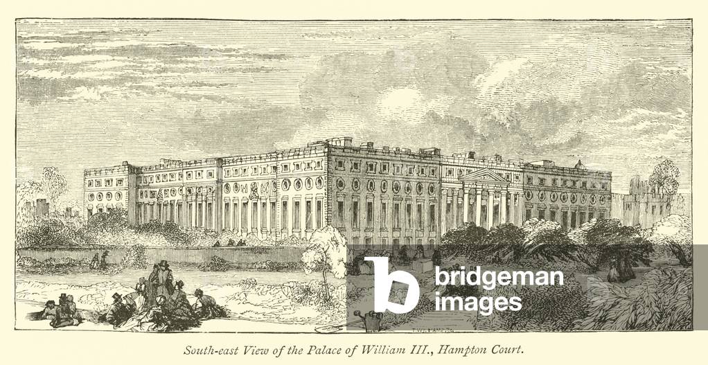 South-east View of the Palace of William III, Hampton Court (engraving)