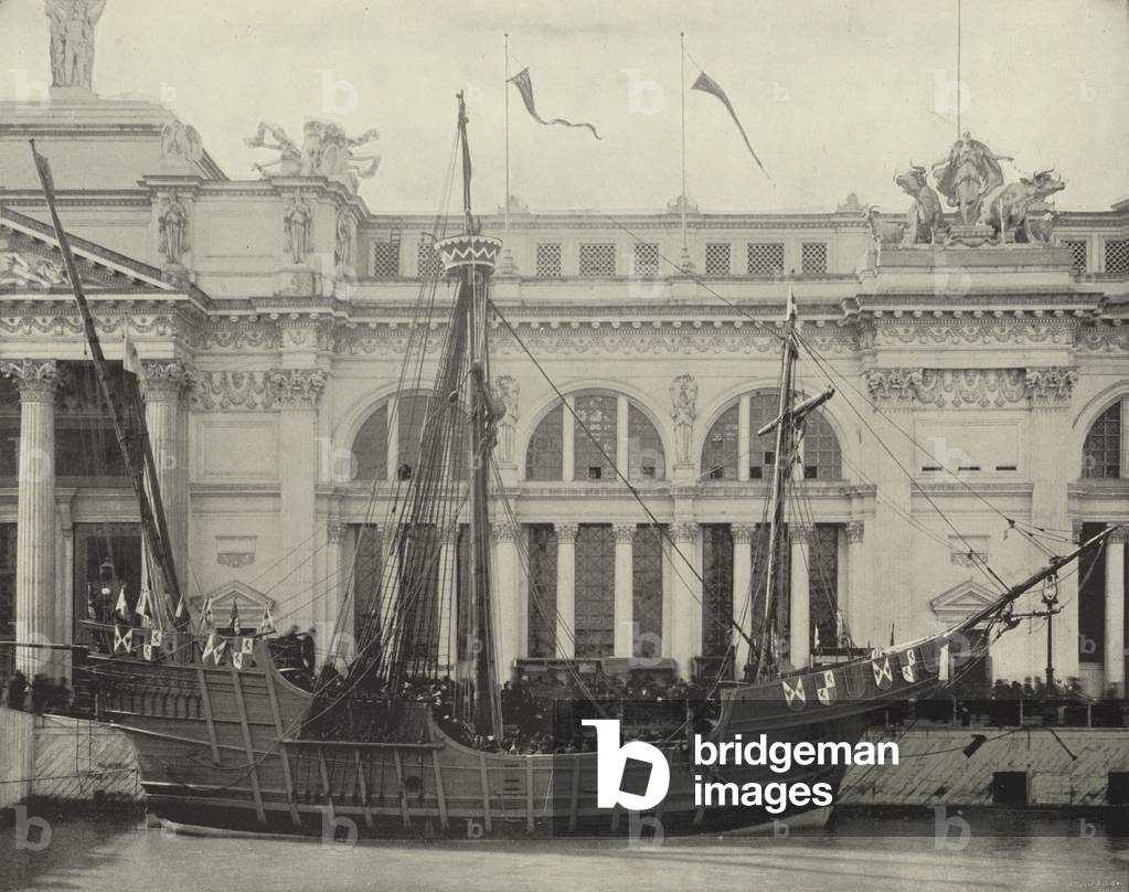 The Santa Maria (b/w photo)