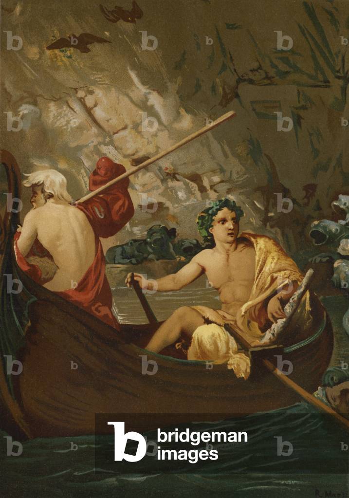 Bacchus and the frogs (chromolitho)