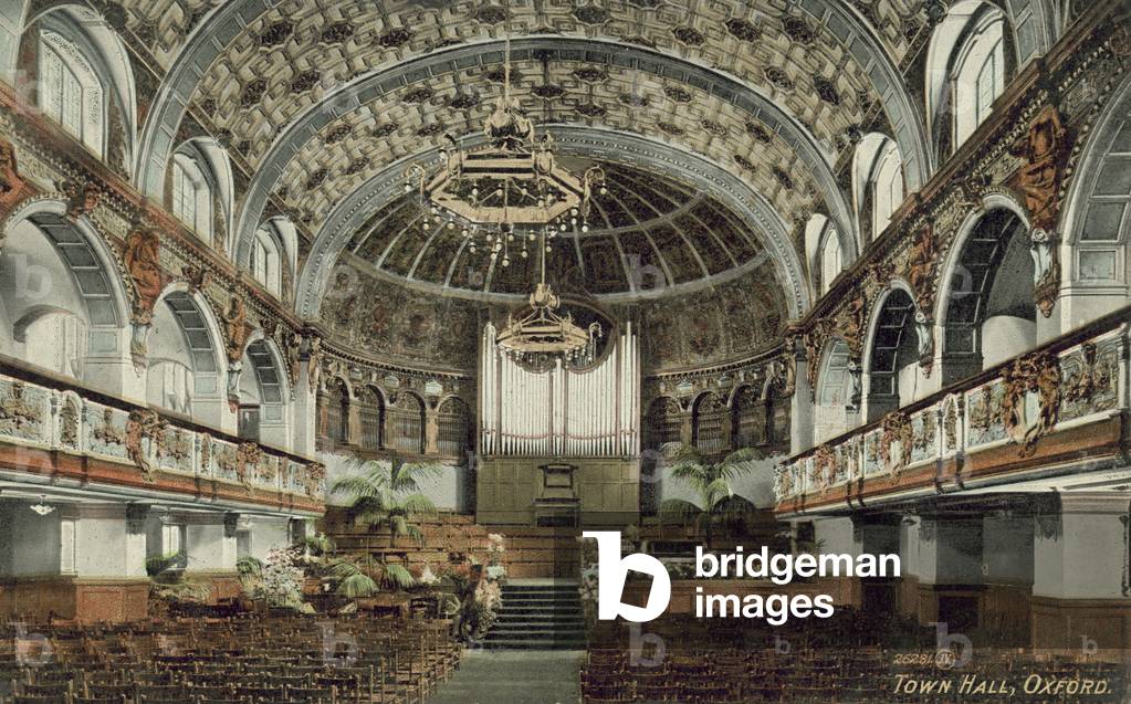 Town Hall, Oxford (coloured photo)