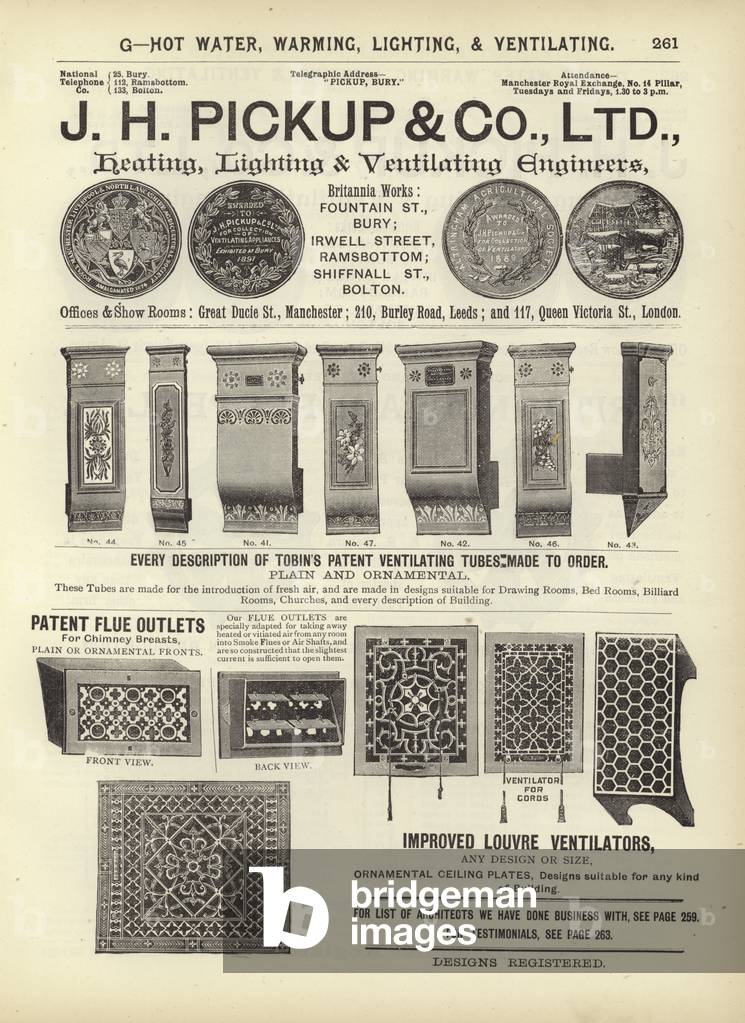 Page from The Architect's, Surveyor's and Engineer's Compendium 1892 (engraving)