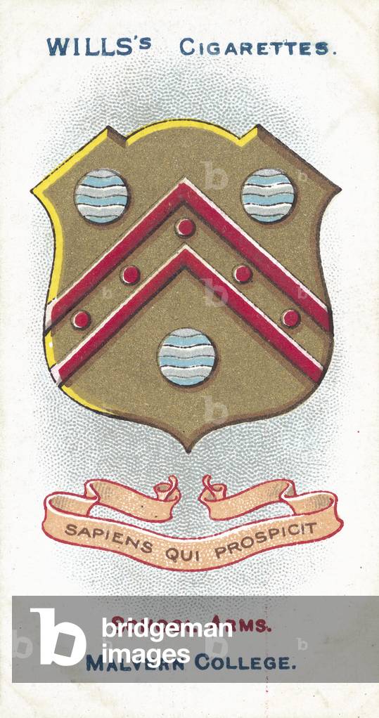 Malvern College, Sapiens Qui Prospicit, He Is Wise Who Foresees (colour litho)