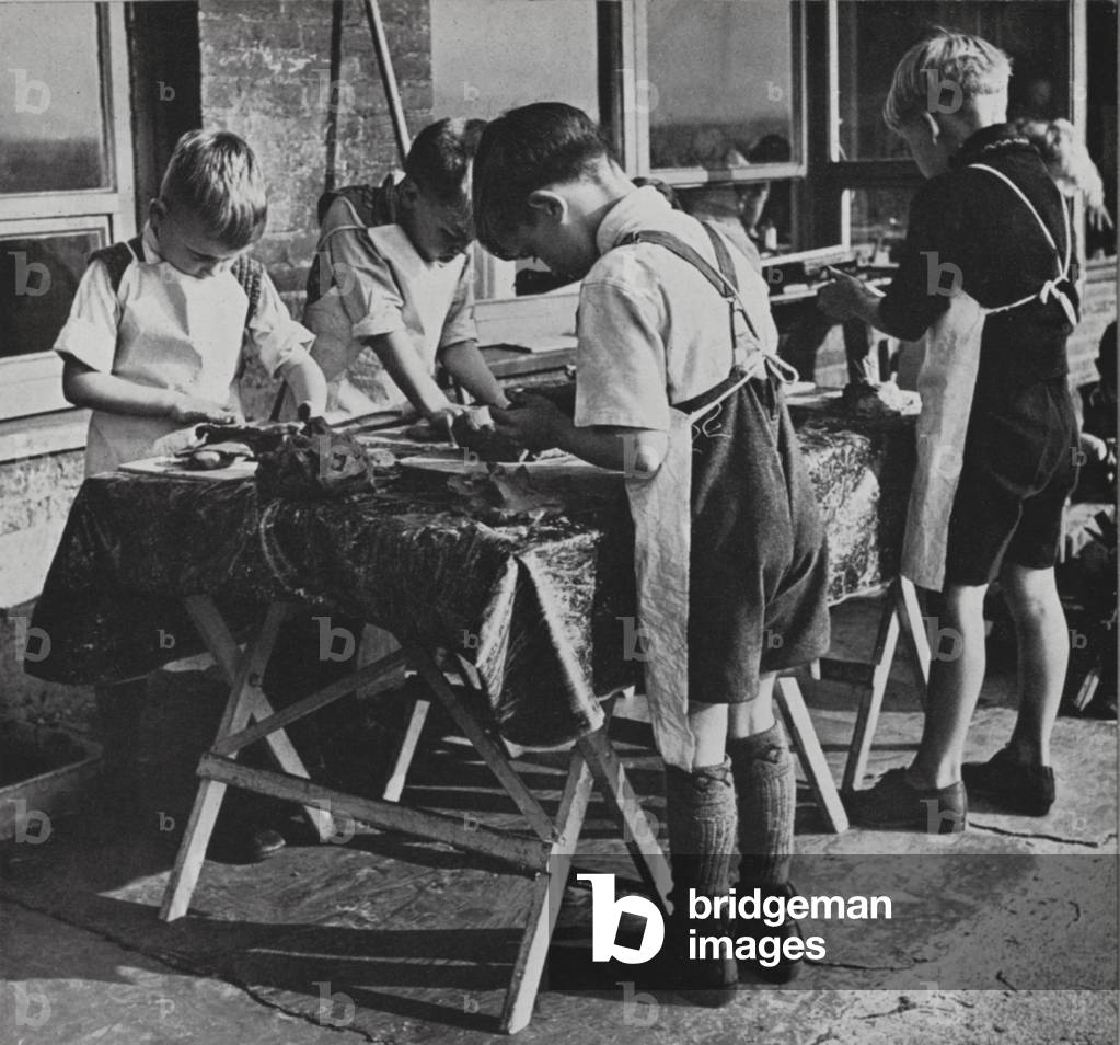 Moving and Growing, Physical Education in the Primary School, 1950s (b/w photo)