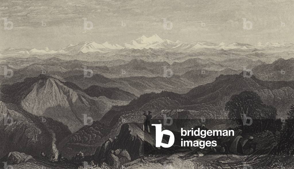 Snowy range, from Tyne or Marma (engraving)