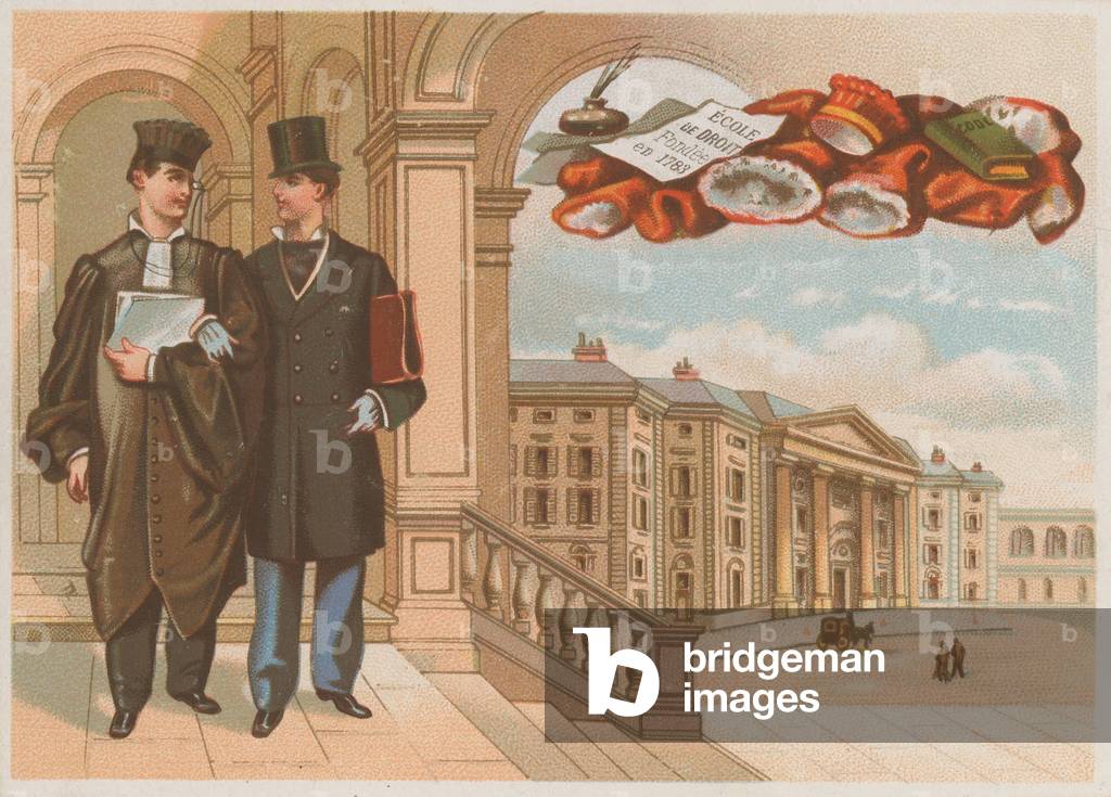 Law school founded in 1783 (chromolitho)