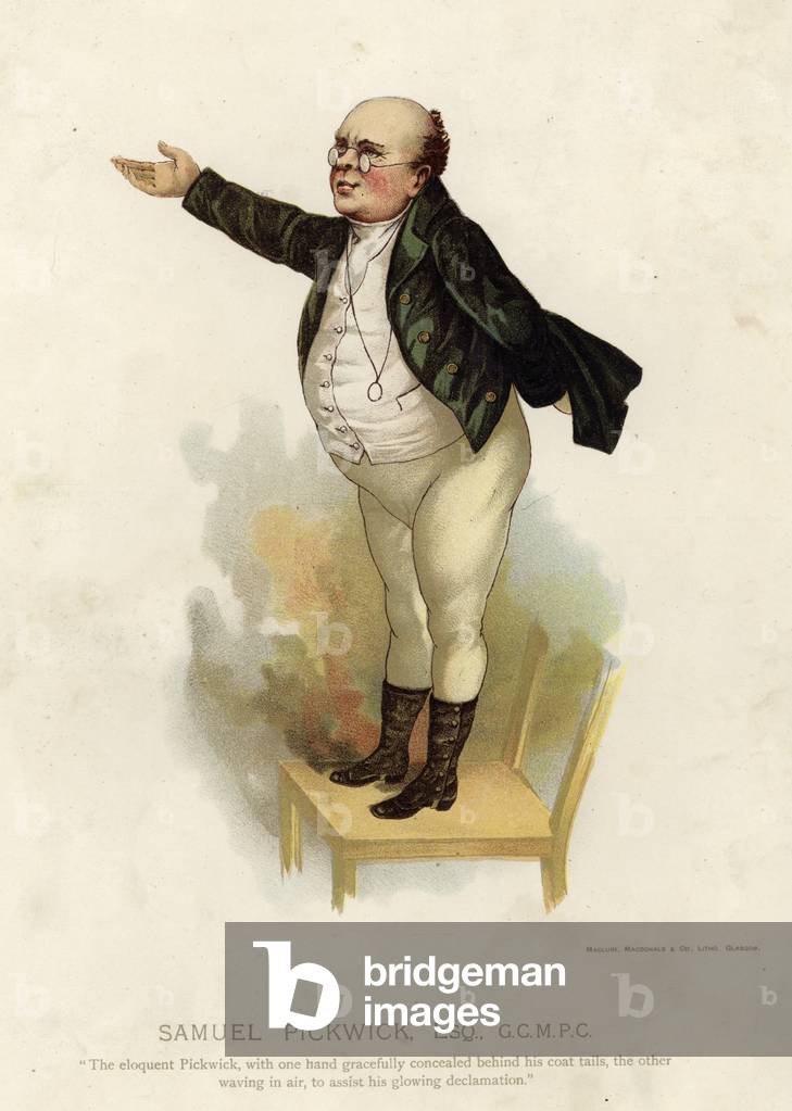 Samuel Pickwick (colour litho)