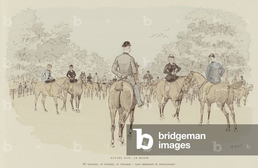 Illustration for La Vie De Londres by Mars (colour litho)