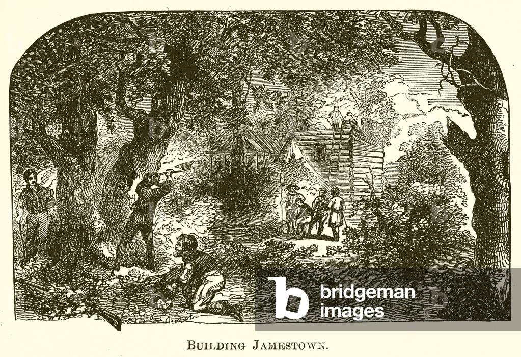 Building Jamestown (engraving)