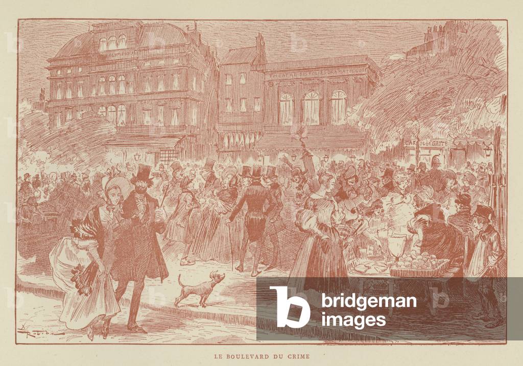 Le Boulevard Du Crime (litho)