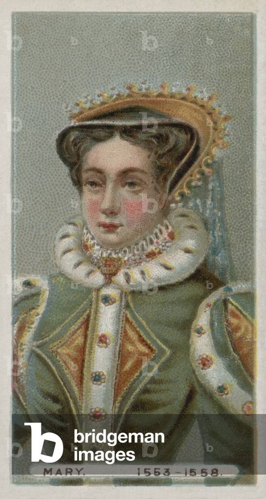 Queen Mary I (chromolitho)