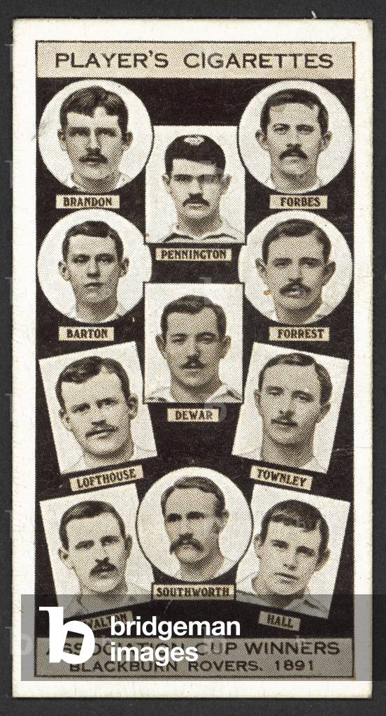 Association Cup Winners, Blackburn Rovers, 1891 (litho)
