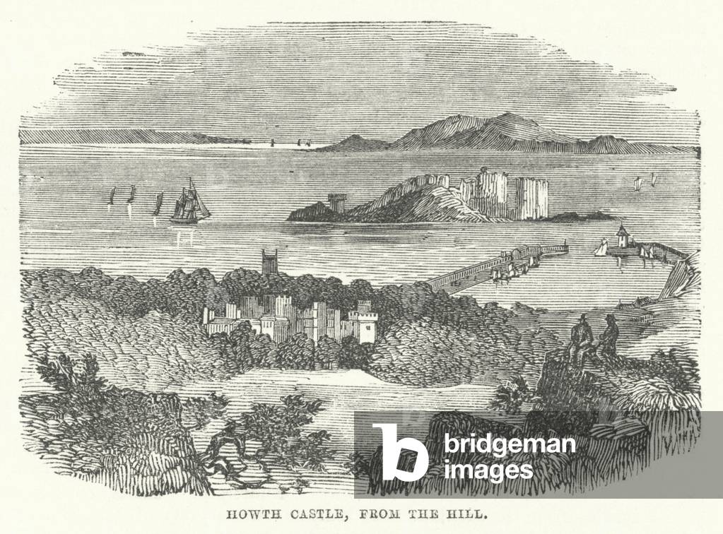 Howth Castle, from the Hill (engraving)