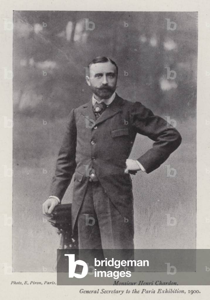 Monsieur Henri Chardon, General Secretary to the Paris Exhibition, 1900 (b/w photo)