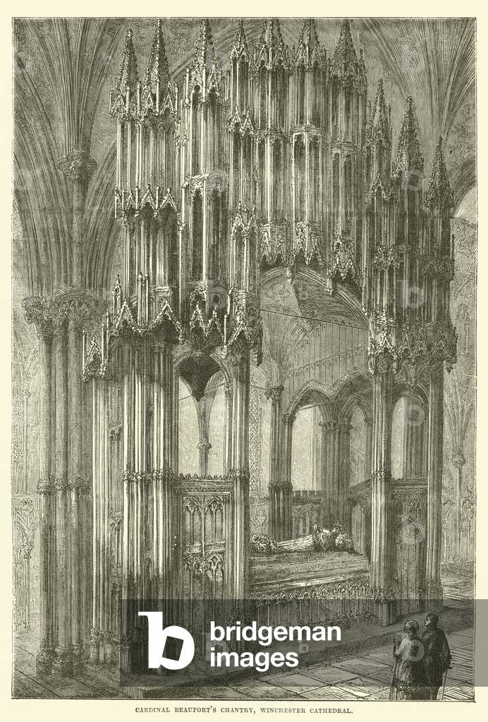 Cardinal Beaufort's Chantry, Winchester Cathedral (engraving)