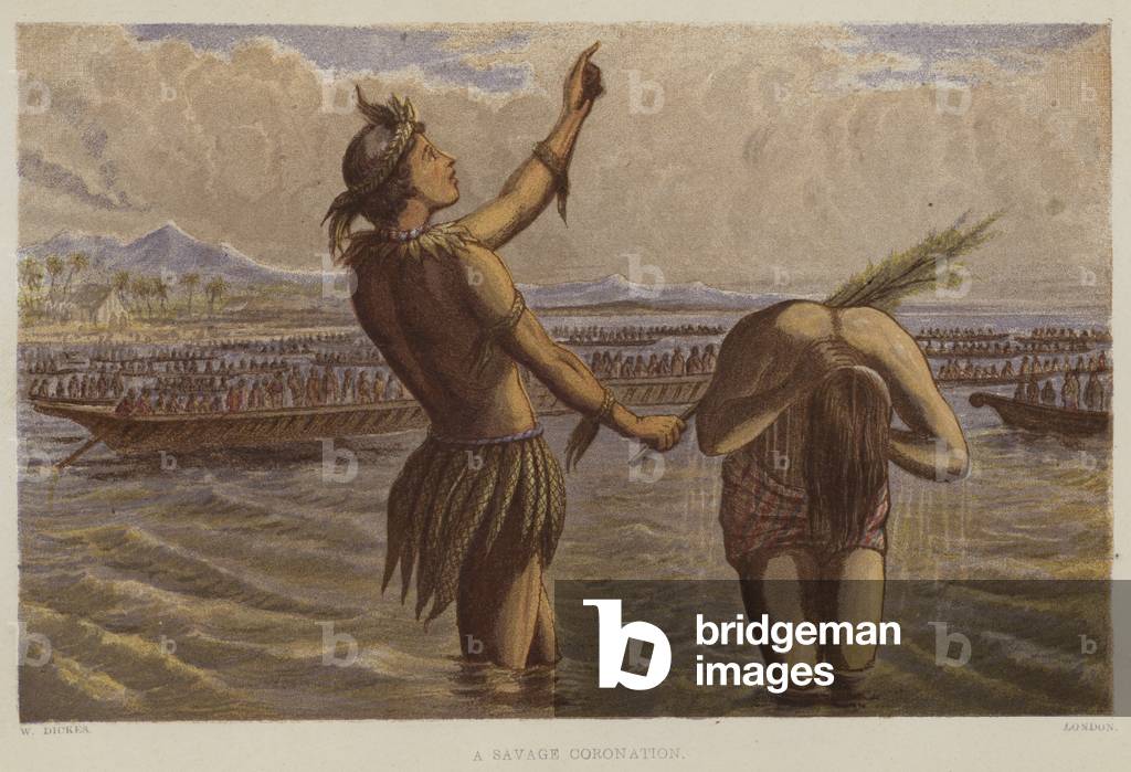 A Savage Coronation (colour litho)