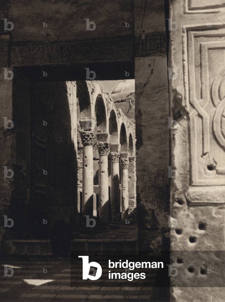 Damascus, Gateway of the Mosque (b/w photo)